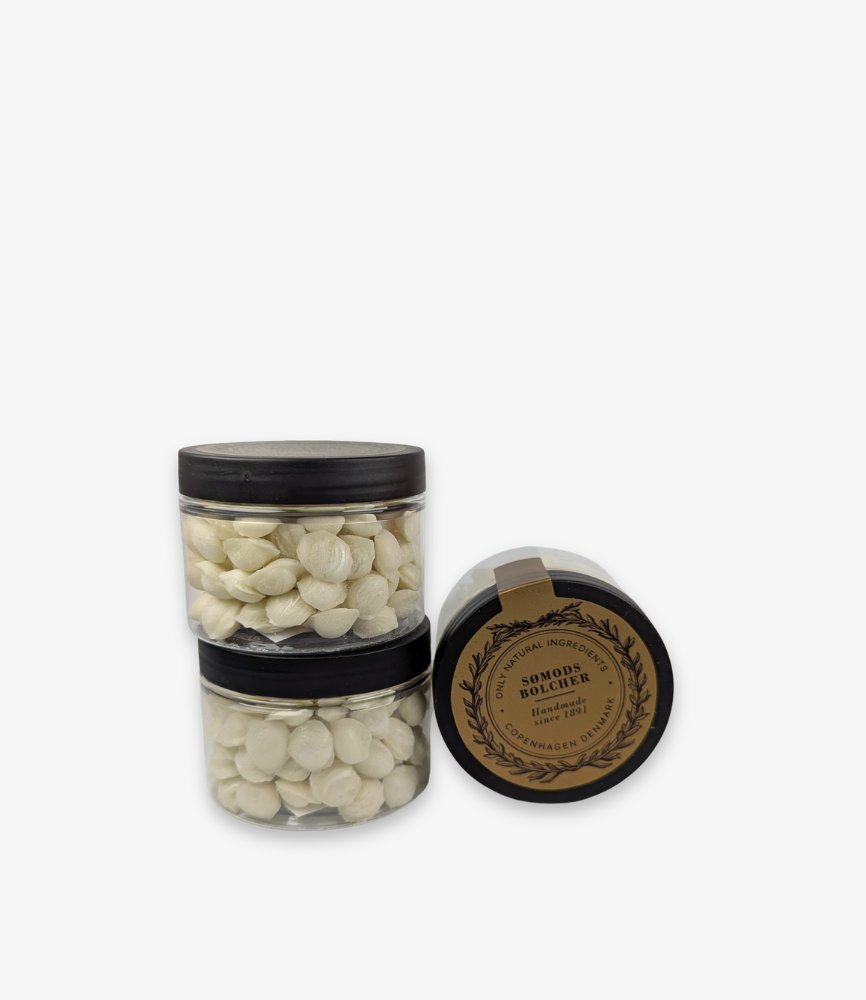 Peppermint Pastilles in a tub